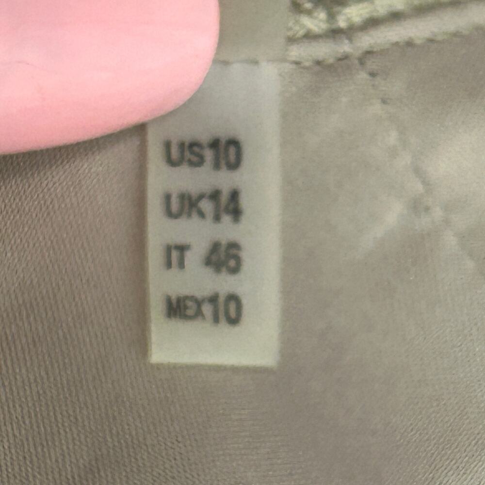 Elie Tahari Dress Ariel Above Knee length classic a-line tan woven size 10 - Picture 8 of 9